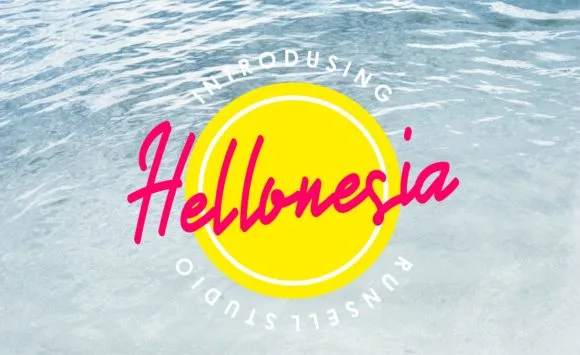 Hellonesia Font Hellonesia Font Poster 1