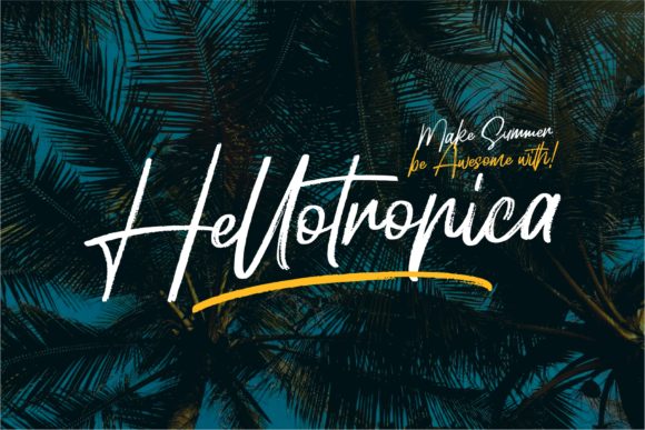 Hellotropica Font Poster 1