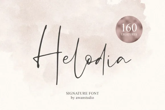 Helodia Font Poster 1