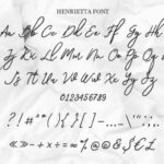 Henrietta Font Poster 8