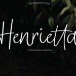 Henrietta Font Poster 1