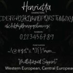 Henrietta Font Poster 6