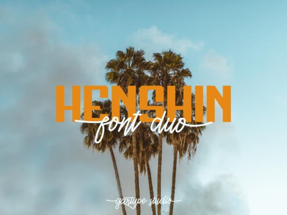Henshin Duo Font Poster 1
