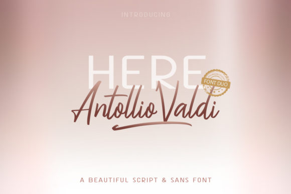 Here Antollio Valdi Duo Font Poster 1