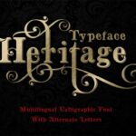 Heritage Font Poster 1