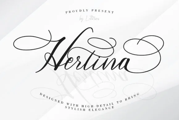 Hertina Font Hertina Font Poster 1