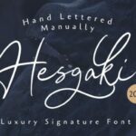 Hesgaki Font Poster 1