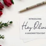 Hey Olivia Script Font Poster 1