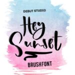 Hey Sunset Font Poster 1