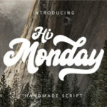 Hi Monday Font Poster 1