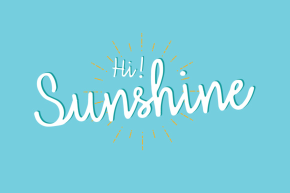 Hi Sunshine Font Poster 1