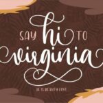 Hi Virginia Font Poster 1