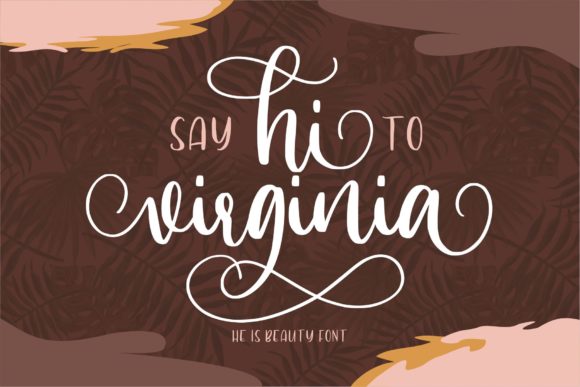 Hi Virginia Font Poster 1
