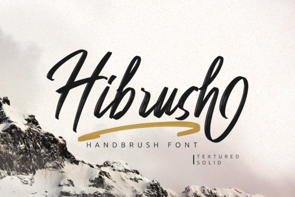 Hibrush Font Poster 1