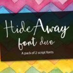 Hide Away Duo Font Poster 1