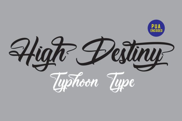 High Destiny Font Poster 1