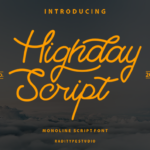 Highday Script Font Poster 1