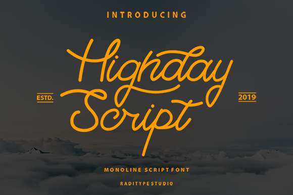 Highday Script Font Highday Script Font Poster 1