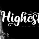 Highest Script Font Poster 1