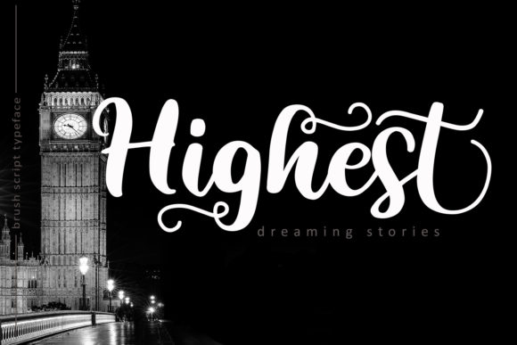 Highest Script Font Poster 1