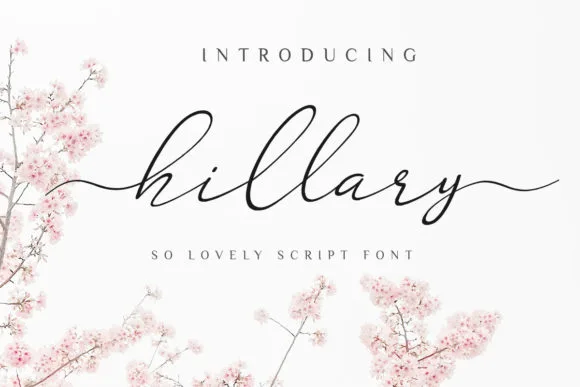 Hillary Font Hillary Font Poster 1