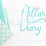 Hillary Diary Font Poster 1