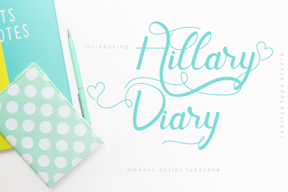 Hillary Diary Font