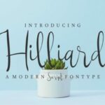 Hilliard Font Poster 2