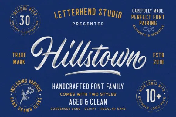 Hillstown Font Hillstown Font Poster 1