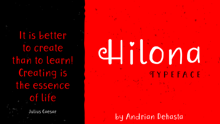 Hilona Font Poster 1