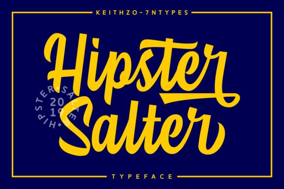 Hipster Salter Font Poster 1