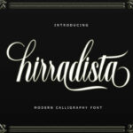 Hirradista Script Font Poster 1