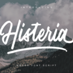 Histeria Script Font Poster 1