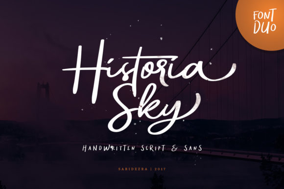 Historia Sky Duo Font Poster 1