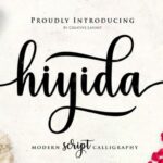 Hiyida Script Font Poster 1