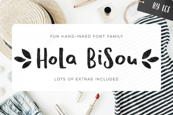 Hola Bisou Family Font Poster 1