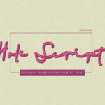 Hole Script Font Poster 1