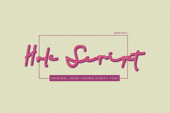 Hole Script Font