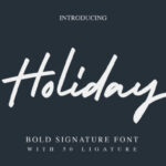 Holiday Font Poster 1