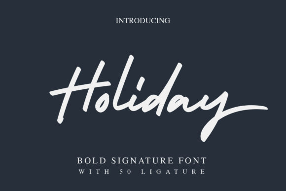 Holiday Font Poster 1