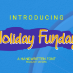 Holiday Funday Font Poster 1