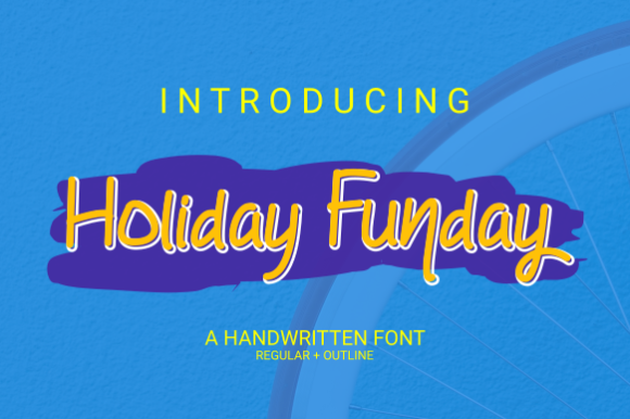 Holiday Funday Font Poster 1