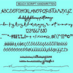 Holiday Summer Beach Font Poster 9