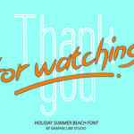 Holiday Summer Beach Font Poster 10