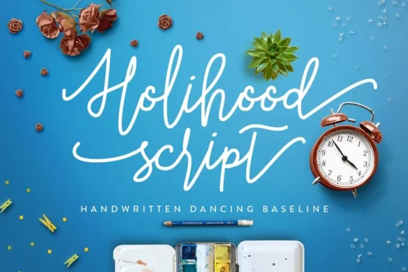 Holihood Script Font Holihood Script Font Poster 1