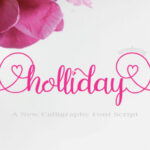 Holliday Font Poster 1