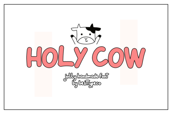Holy Cow Font Holy Cow Font Poster 1