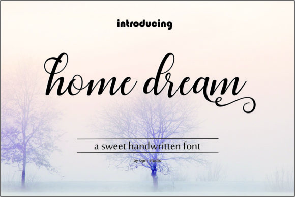 Home Dream Script Font Poster 1