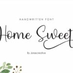 Home Sweet Font Poster 1