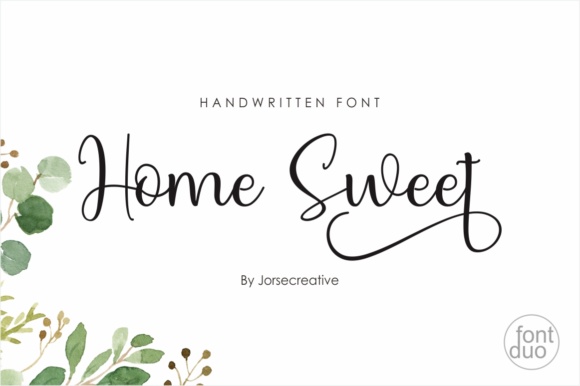 Home Sweet Font Poster 1